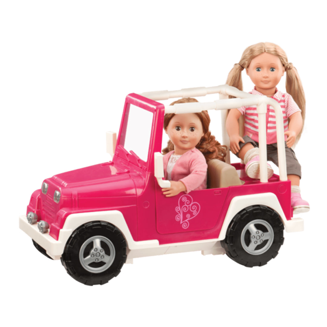 Auto Jepp 4x4 Fucsia y Blanco